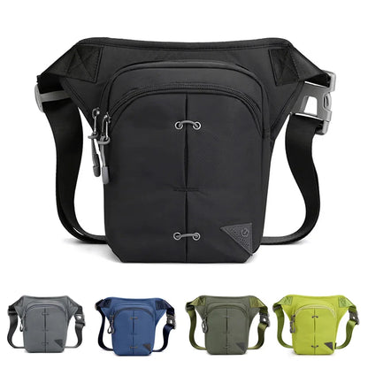 Rider Drop Leg Bag Waist Fanny Pack for Men Motorcycle Travel Assault Male Nylon Belt Messenger Cross Body Thigh Hip Bags