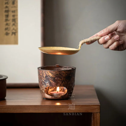 Roasted Tea Roasted Tea Ware Orange Fried Tea Boiled Tea Warm Tea Heating Tea Baking Tea Stove Candle Holder Incense Lifter Ro