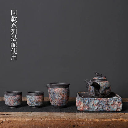 Rock Mine Old Rock Clay Pitcher Japanese Fair Mug Handmade Tea Serving Pot Fair Mug Stoneware Kung fu tea utensils