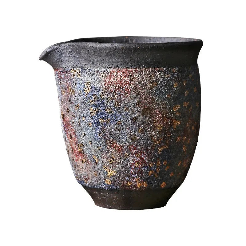 Rock Mine Old Rock Clay Pitcher Japanese Fair Mug Handmade Tea Serving Pot Fair Mug Stoneware Kung fu tea utensils