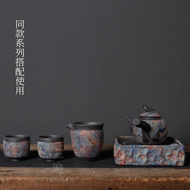 Rock Mine Tea Cup Japanese Famous Weng Murakura Tea Cup Taiwan Old Rock Clay Kung Fu Tea Set Master Single Cup