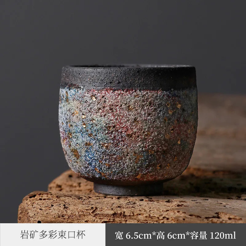 Rock Mine Tea Cup Japanese Famous Weng Murakura Tea Cup Taiwan Old Rock Clay Kung Fu Tea Set Master Single Cup
