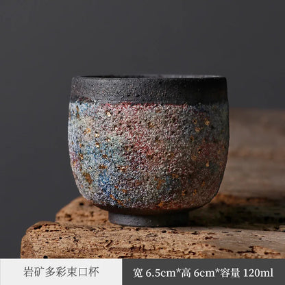 Rock Mine Tea Cup Japanese Famous Weng Murakura Tea Cup Taiwan Old Rock Clay Kung Fu Tea Set Master Single Cup