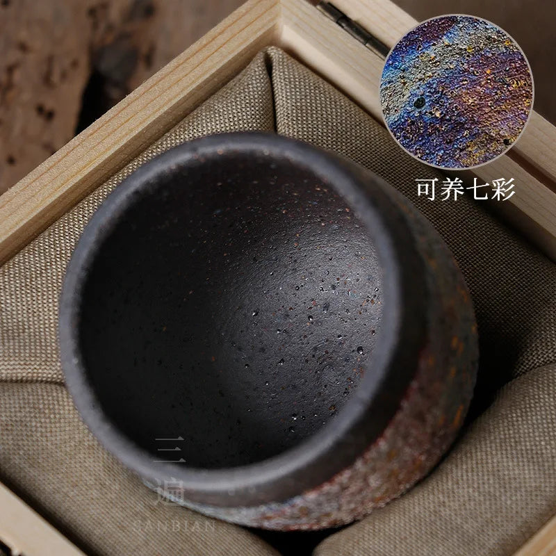 Rock Mine Tea Cup Japanese Famous Weng Murakura Tea Cup Taiwan Old Rock Clay Kung Fu Tea Set Master Single Cup