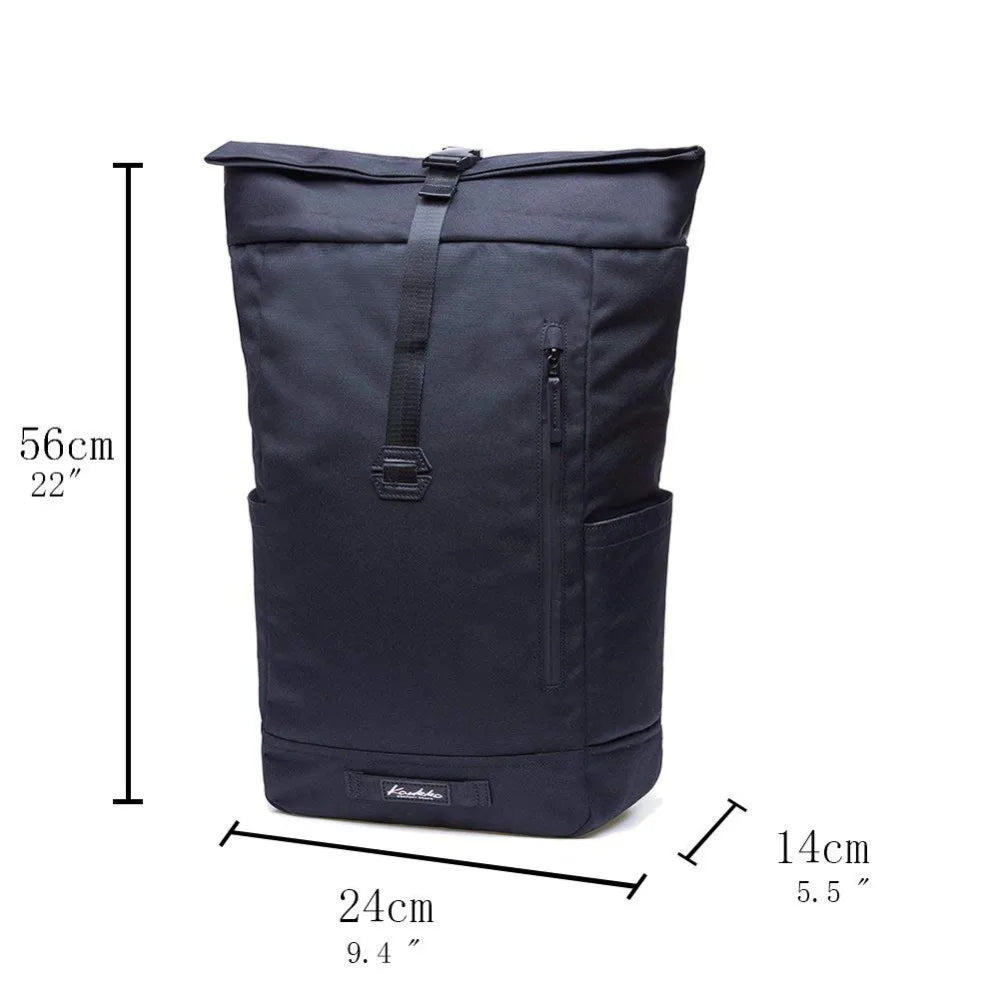Roll Top Backpack Casual vintage daypack school backpack for teenager Shoulders bag Men Women Business Travel Sport Backpack