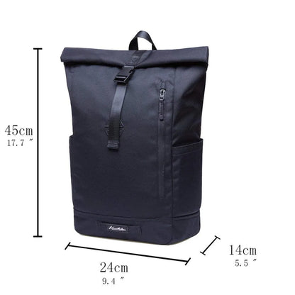 Roll Top Backpack Casual vintage daypack school backpack for teenager Shoulders bag Men Women Business Travel Sport Backpack