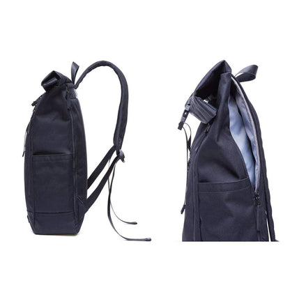 Roll Top Backpack Casual vintage daypack school backpack for teenager Shoulders bag Men Women Business Travel Sport Backpack