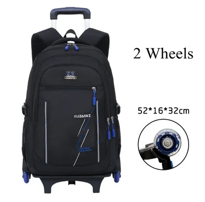 Rolling Backpack Kids 17 inch Kids Rolling Backpack for Boys Teenager Elementary School Bag with Wheels School trolley bag cart