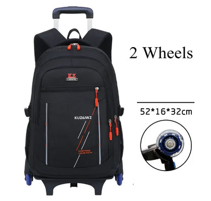 Rolling Backpack Kids 17 inch Kids Rolling Backpack for Boys Teenager Elementary School Bag with Wheels School trolley bag cart