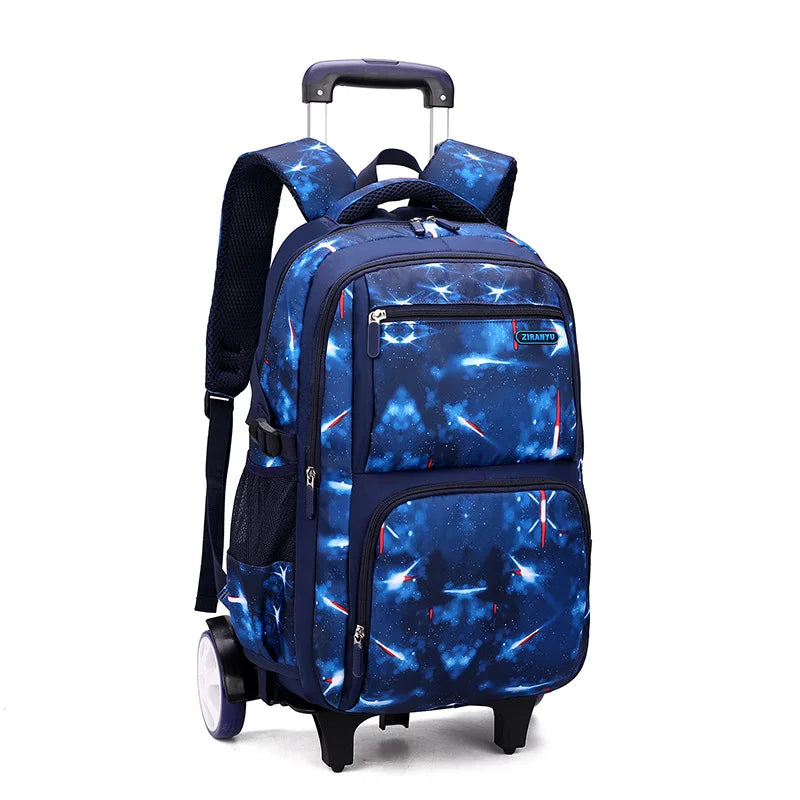 Rolling Children School Bag with Wheels For boys School Backpack Trolley Luggage Bag wheeled backpack Students Backpack