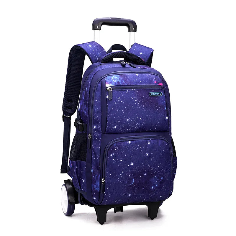 Rolling Children School Bag with Wheels For boys School Backpack Trolley Luggage Bag wheeled backpack Students Backpack