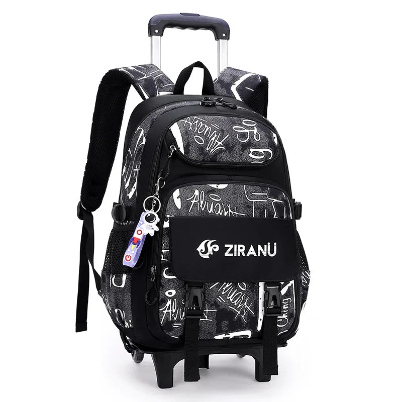 Rolling Children School Bag with Wheels For boys School Backpack Trolley Luggage Bag wheeled backpack Students Backpack