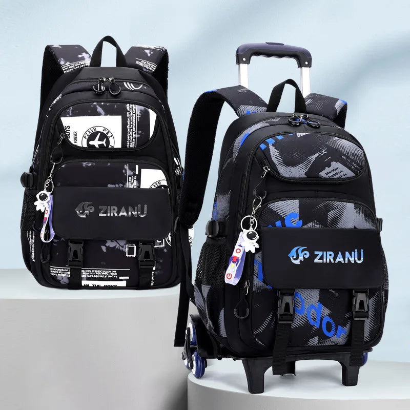 Rolling Children School Bag with Wheels For boys School Backpack Trolley Luggage Bag wheeled backpack Students Backpack