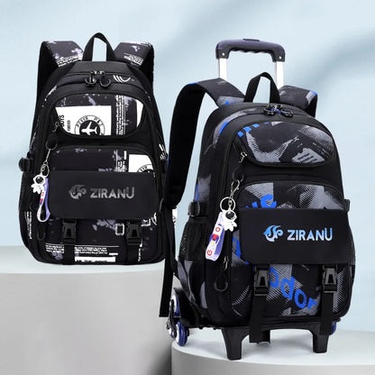 Rolling Children School Bag with Wheels For boys School Backpack Trolley Luggage Bag wheeled backpack Students Backpack
