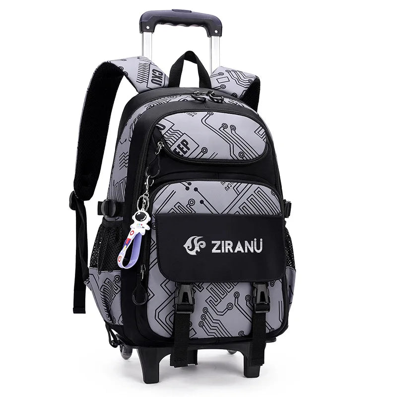 Rolling Children School Bag with Wheels For boys School Backpack Trolley Luggage Bag wheeled backpack Students Backpack