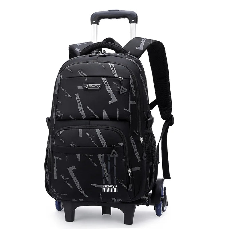 Rolling Children School Bag with Wheels For boys School Backpack Trolley Luggage Bag wheeled backpack Students Backpack