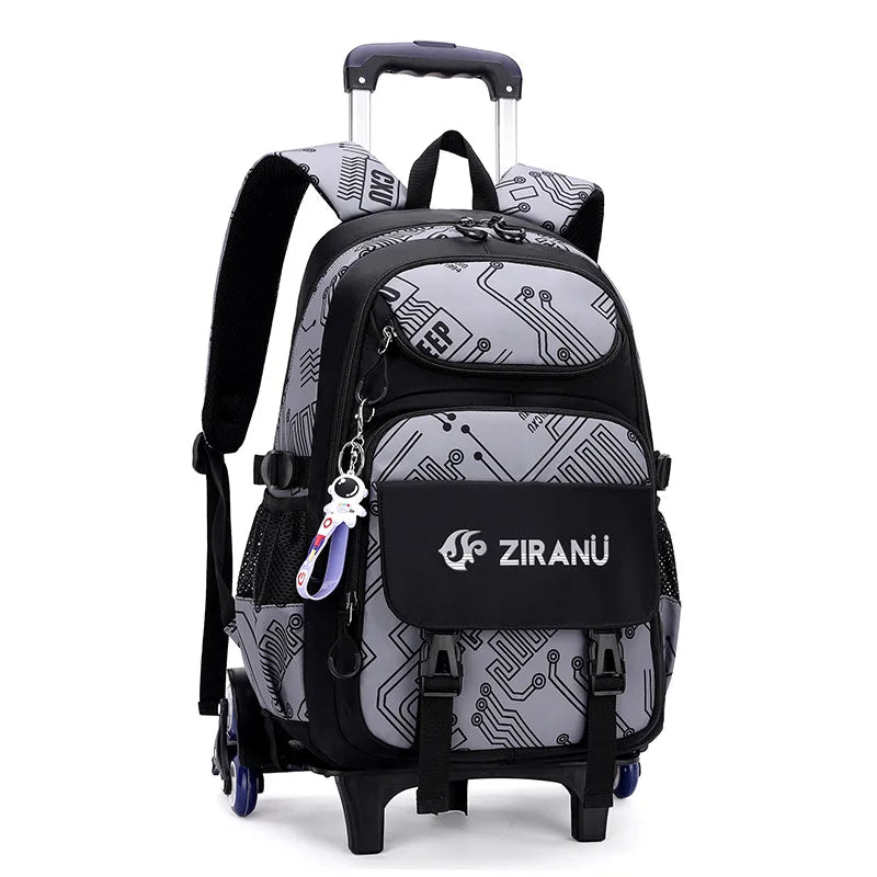 Rolling Children School Bag with Wheels For boys School Backpack Trolley Luggage Bag wheeled backpack Students Backpack
