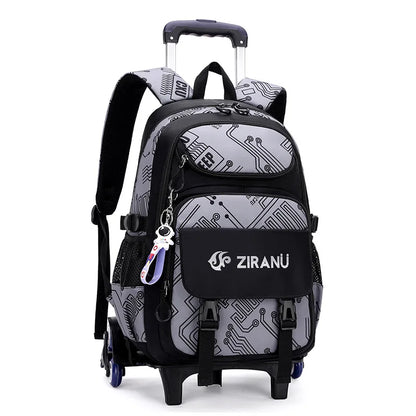 Rolling Children School Bag with Wheels For boys School Backpack Trolley Luggage Bag wheeled backpack Students Backpack