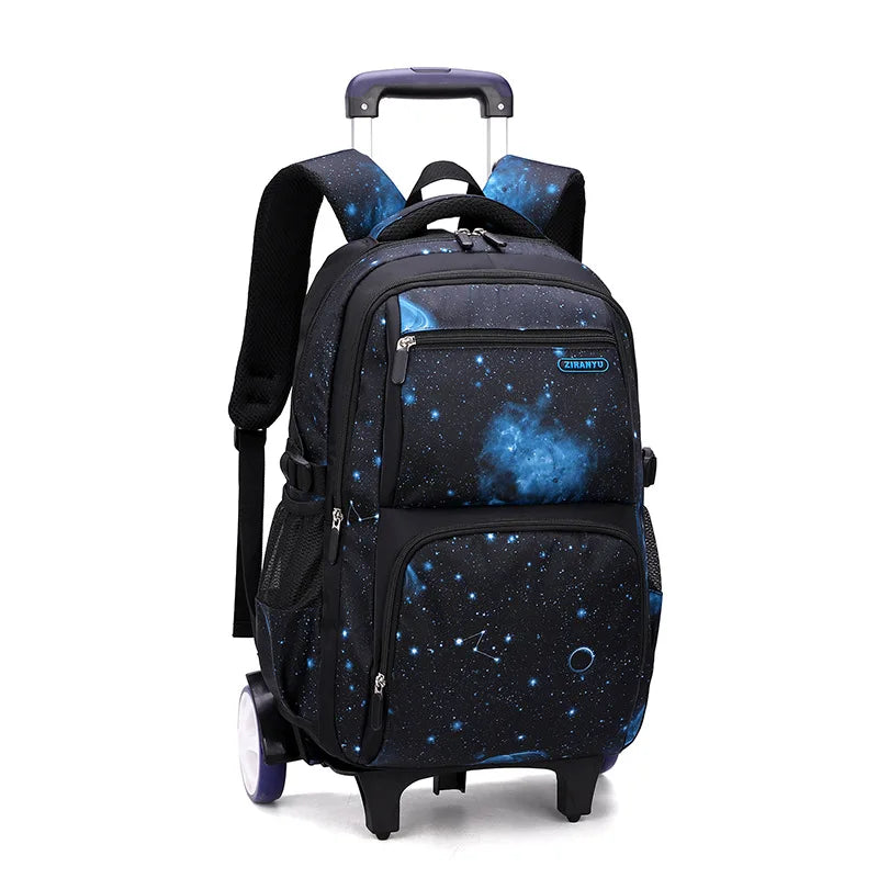 Rolling Children School Bag with Wheels For boys School Backpack Trolley Luggage Bag wheeled backpack Students Backpack
