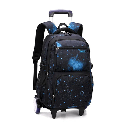 Rolling Children School Bag with Wheels For boys School Backpack Trolley Luggage Bag wheeled backpack Students Backpack