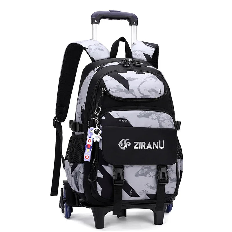 Rolling Children School Bag with Wheels For boys School Backpack Trolley Luggage Bag wheeled backpack Students Backpack