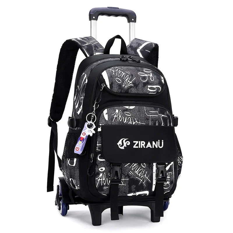 Rolling Children School Bag with Wheels For boys School Backpack Trolley Luggage Bag wheeled backpack Students Backpack