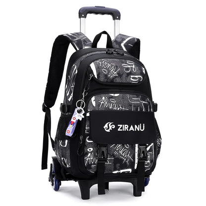 Rolling Children School Bag with Wheels For boys School Backpack Trolley Luggage Bag wheeled backpack Students Backpack