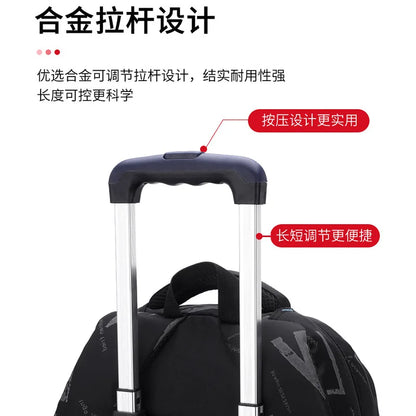 Rolling Children School Bag with Wheels For boys School Backpack Trolley Luggage Bag wheeled backpack Students Backpack