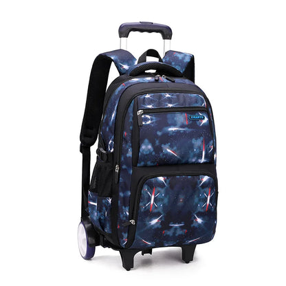 Rolling Children School Bag with Wheels For boys School Backpack Trolley Luggage Bag wheeled backpack Students Backpack