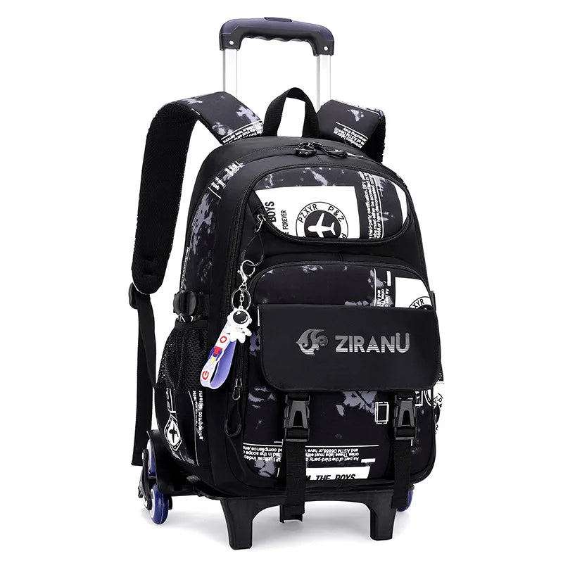Rolling Children School Bag with Wheels For boys School Backpack Trolley Luggage Bag wheeled backpack Students Backpack
