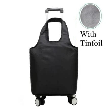 Rolling Luggage  Bag Women hand Luggage Bag Women Shopping Bag  Travel Trolley Shoulder Bag  on wheels Grocery Trolley Bag