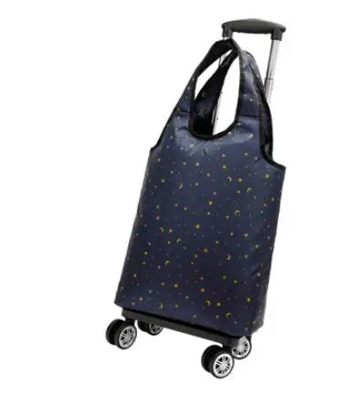 Rolling Luggage  Bag Women hand Luggage Bag Women Shopping Bag  Travel Trolley Shoulder Bag  on wheels Grocery Trolley Bag