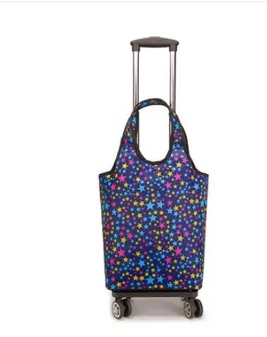 Rolling Luggage  Bag Women hand Luggage Bag Women Shopping Bag  Travel Trolley Shoulder Bag  on wheels Grocery Trolley Bag
