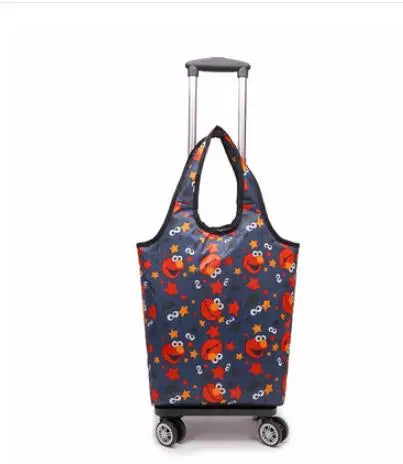 Rolling Luggage  Bag Women hand Luggage Bag Women Shopping Bag  Travel Trolley Shoulder Bag  on wheels Grocery Trolley Bag