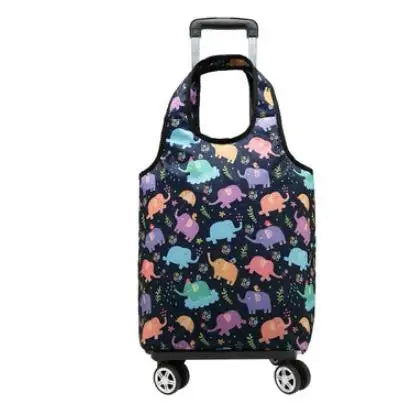 Rolling Luggage  Bag Women hand Luggage Bag Women Shopping Bag  Travel Trolley Shoulder Bag  on wheels Grocery Trolley Bag
