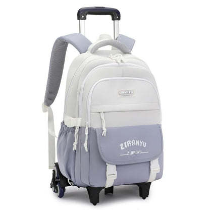 Rolling School Bag For Girls Children School Backpack with Wheels Trolley Luggage Bag wheeled backpack Students Backpack