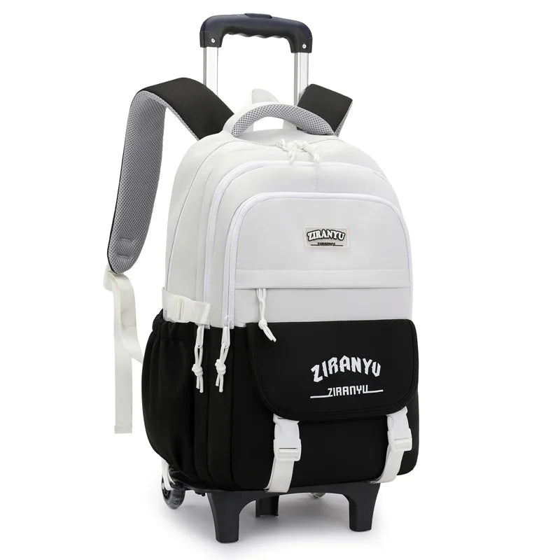 Rolling School Bag For Girls Children School Backpack with Wheels Trolley Luggage Bag wheeled backpack Students Backpack