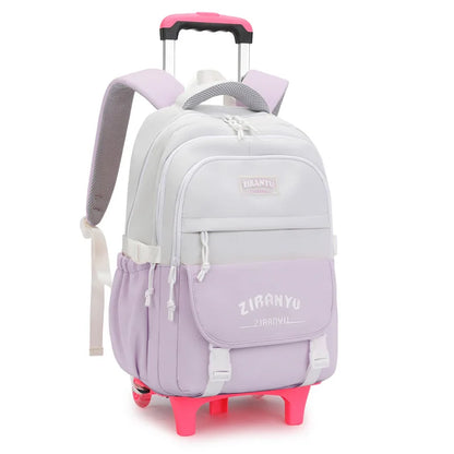 Rolling School Bag For Girls Children School Backpack with Wheels Trolley Luggage Bag wheeled backpack Students Backpack