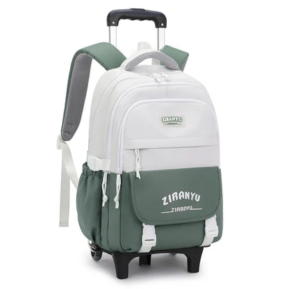 Rolling School Bag For Girls Children School Backpack with Wheels Trolley Luggage Bag wheeled backpack Students Backpack
