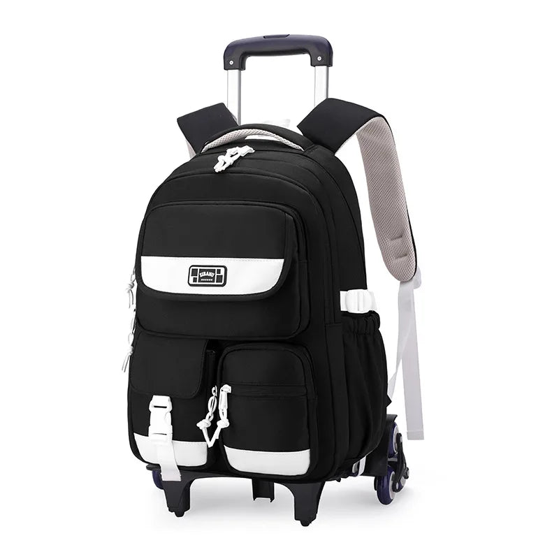 Rolling School Bag For Girls Children School Backpack with Wheels Trolley Luggage Bag wheeled backpack Students Backpack