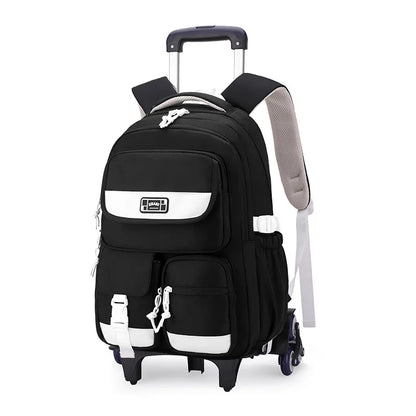 Rolling School Bag For Girls Children School Backpack with Wheels Trolley Luggage Bag wheeled backpack Students Backpack