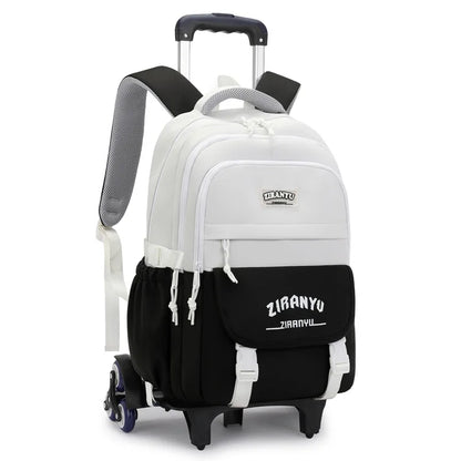 Rolling School Bag For Girls Children School Backpack with Wheels Trolley Luggage Bag wheeled backpack Students Backpack