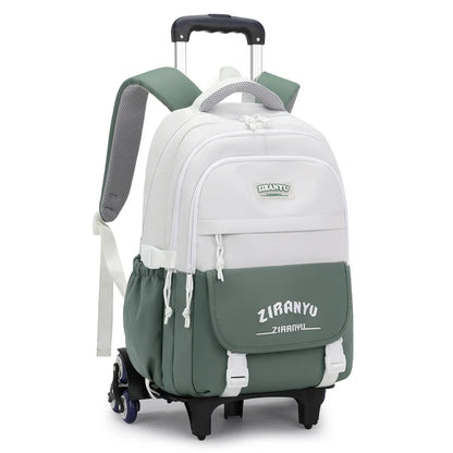 Rolling School Bag For Girls Children School Backpack with Wheels Trolley Luggage Bag wheeled backpack Students Backpack