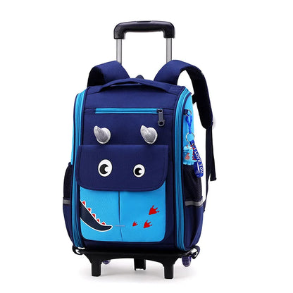Rolling School Bags for Girls Backpack Children Waterproof School Backpacks with Wheels Middle School Trolley Luggage Back Pack