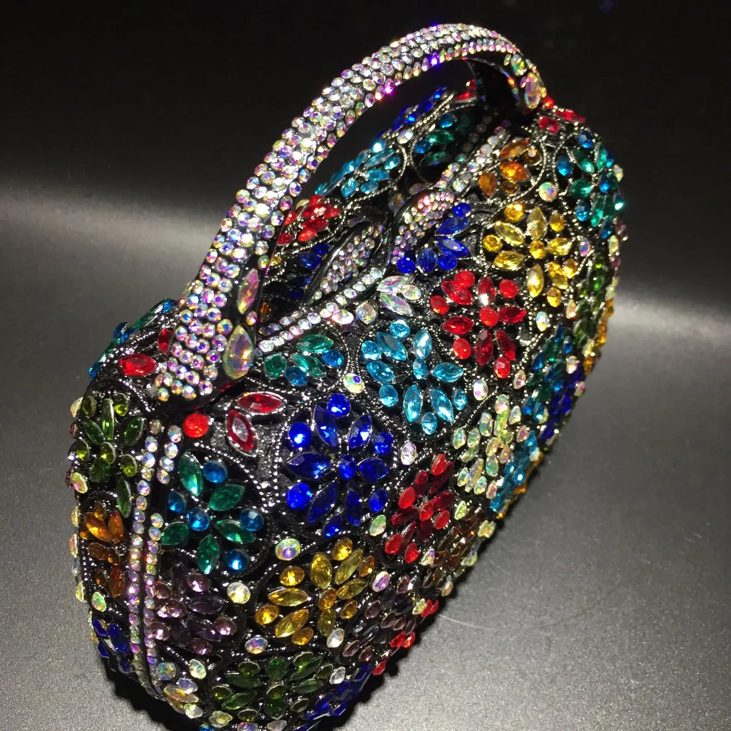 Rose gold Rhinestone Clutches Luxury Champagne Diamond Wedding Purse Newest Crystal Dinner Handbags Designer Party Minaudere Bag