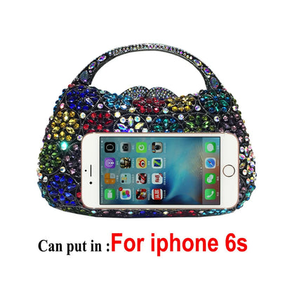 Rose gold Rhinestone Clutches Luxury Champagne Diamond Wedding Purse Newest Crystal Dinner Handbags Designer Party Minaudere Bag
