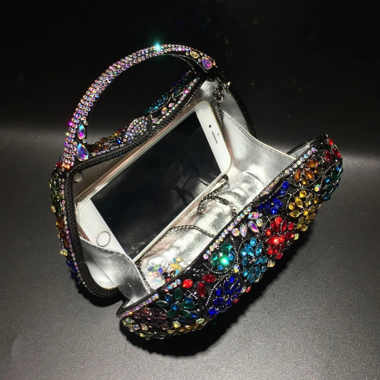 Rose gold Rhinestone Clutches Luxury Champagne Diamond Wedding Purse Newest Crystal Dinner Handbags Designer Party Minaudere Bag