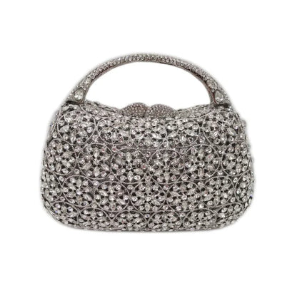 Rose gold Rhinestone Clutches Luxury Champagne Diamond Wedding Purse Newest Crystal Dinner Handbags Designer Party Minaudere Bag