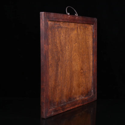Rosewood inlaid with shells, gems and flowers blooming rich and honorable plaques.
