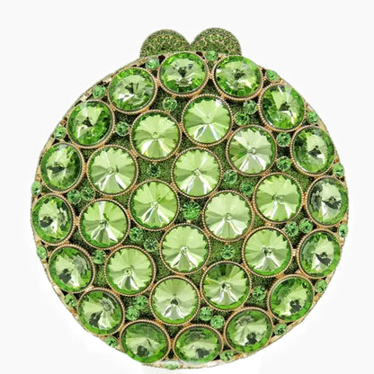 Roundness Gold Diamond Wedding Dress Bags Bridal Crystal  Purses Metal Women Rhinestones Clutch Purse Designer Evening Bags